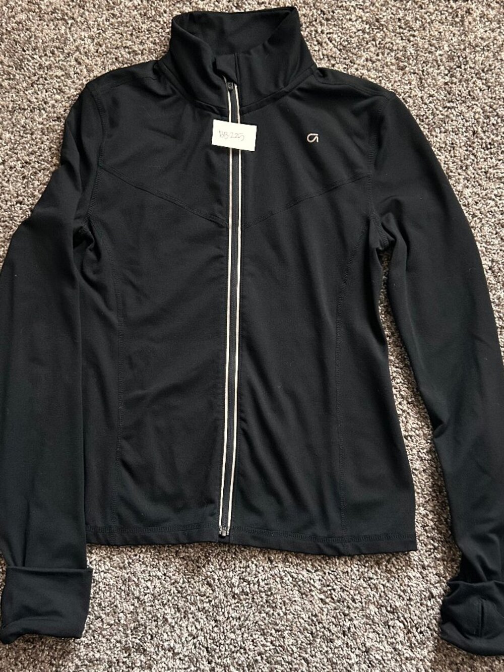 Gap GapFit Full Zip Black Jacket Kids XXL Women's XS